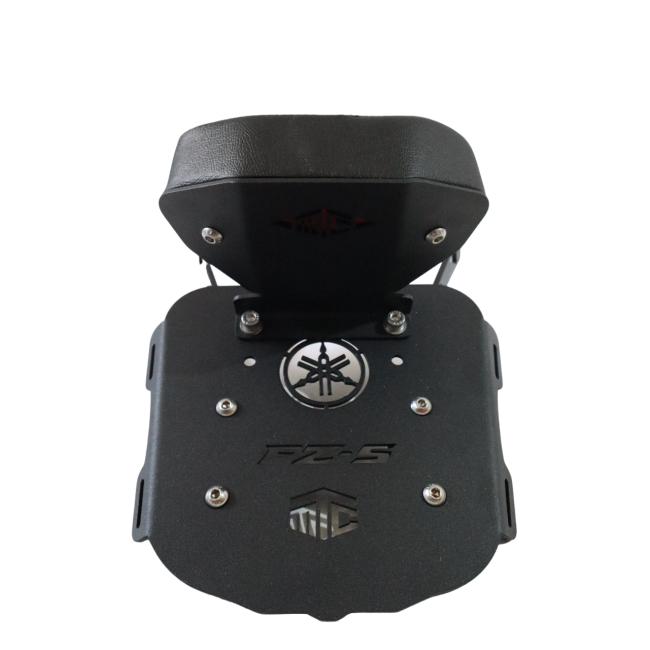 Motocare CNC Carrier Plate with Backrest for Yamaha FZ-S V3 / V4