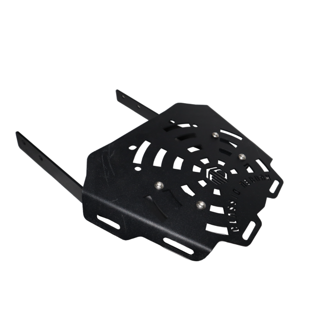 MotoCare CNC carrier with plate for Royal Enfield Classic 350 Reborn