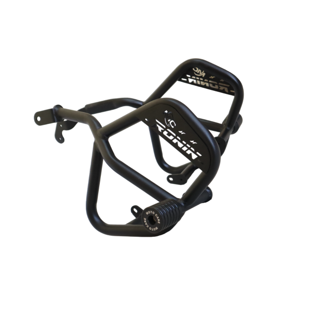 MotoCare crash guard with dual sliders for TVS Ronin