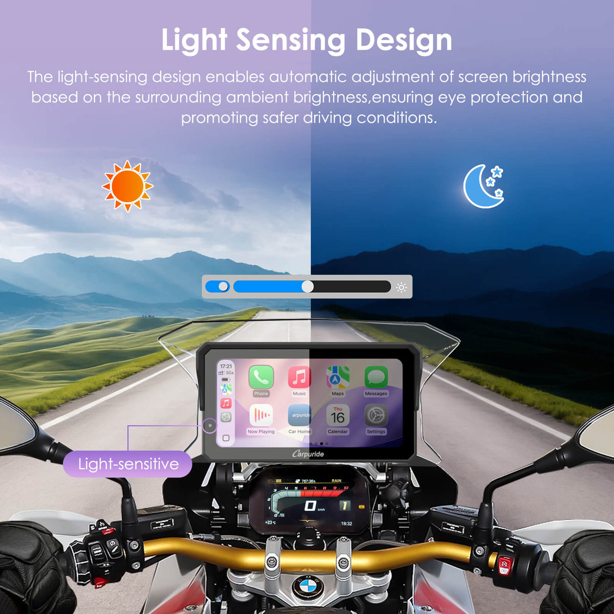 LBC Moto Carpuride W602BS BMW motorcycle display