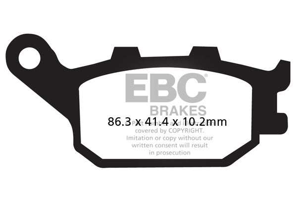 EBC Double-H Sintered Brake Pads Kawasaki Z750 FA142HH Front FA174HH Rear HH Rated High Performance Motorcycle Brake Pads