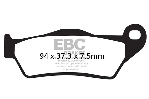 EBC Double H FA213HH sintered rear brake pads for Royal Enfield Himalayan 2018 onwards