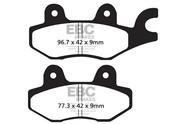 EBC Double H FA197HH sintered front brake pads for Kawasaki Ninja 300 2013 onwards