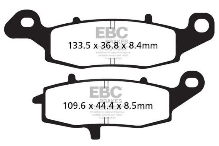 EBC Double-H Sintered Front Brake Pads Suzuki Intruder M800 FA231HH HH Rated High Performance Motorcycle Brake Pads