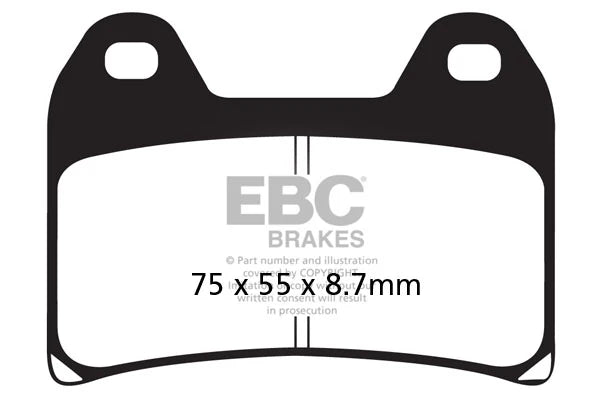 EBC Double-H Sintered Brake Pads KTM Duke 790 FA244HH Front FA213HH Rear HH Rated High Performance Motorcycle Brake Pads