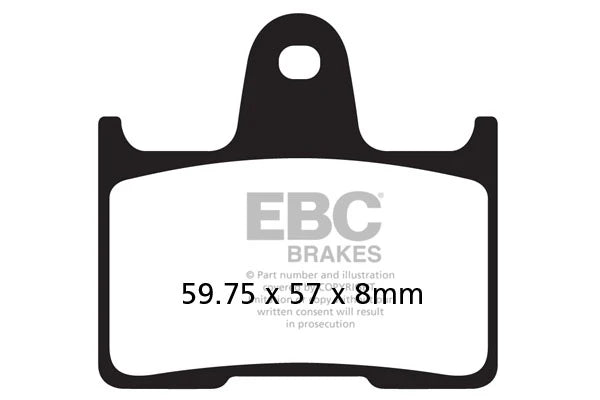 EBC Double-H Sintered Brake Pads Kawasaki ZX-14R FA447HH Front FA254HH Rear HH Rated High Performance Motorcycle Brake Pads