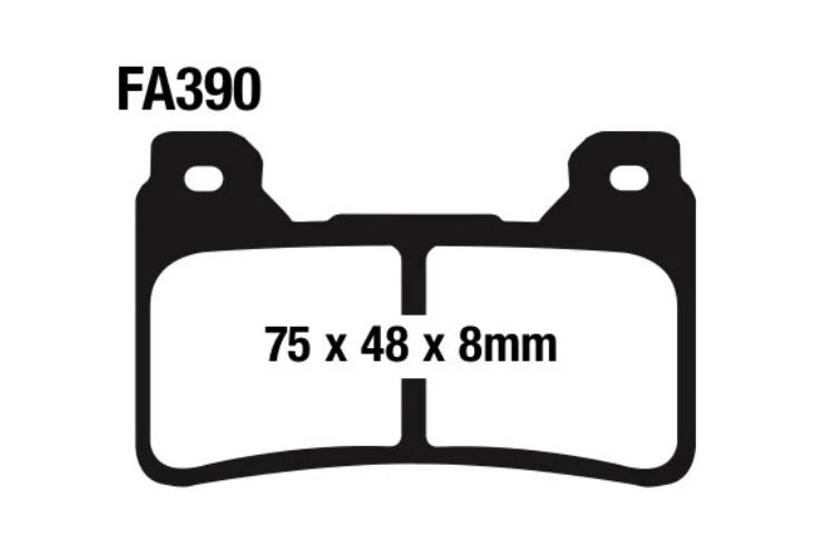 EBC Double-H Sintered Brake Pads Honda CB 1000R FA390HH Front FA488HH Rear HH Rated High Performance Motorcycle Brake Pads