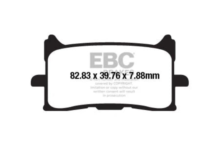 EBC Double-H Sintered Brake Pads Honda CBR 650R FA679HH Front FA496HH Rear HH Rated High Performance Motorcycle Brake Pads