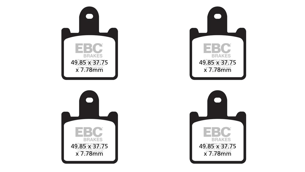 EBC Double-H Sintered Brake Pads Kawasaki Z1000 FA417/4HH FA379HH Front FA192HH Rear HH Rated High Performance Motorcycle Brake Pads