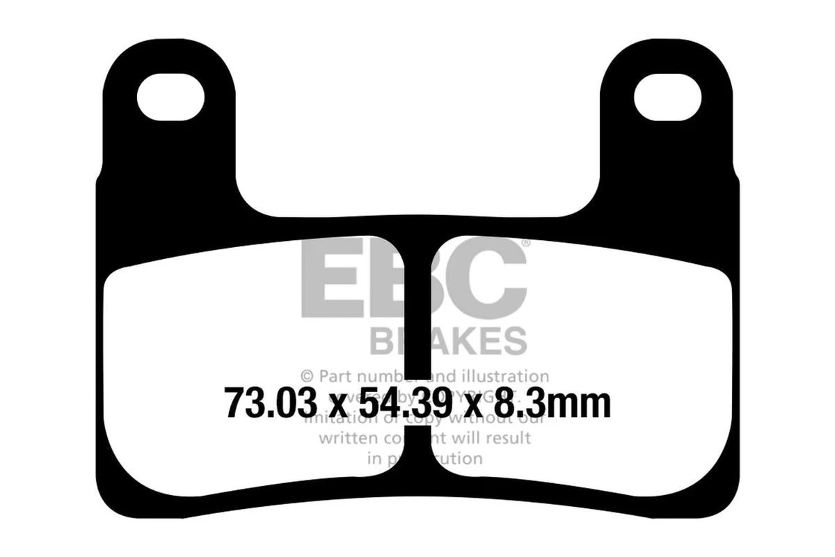 EBC Double-H sintered brake pads FA724HH front FA213HH rear for BMW S1000RR 2019 onwards high performance disc pads