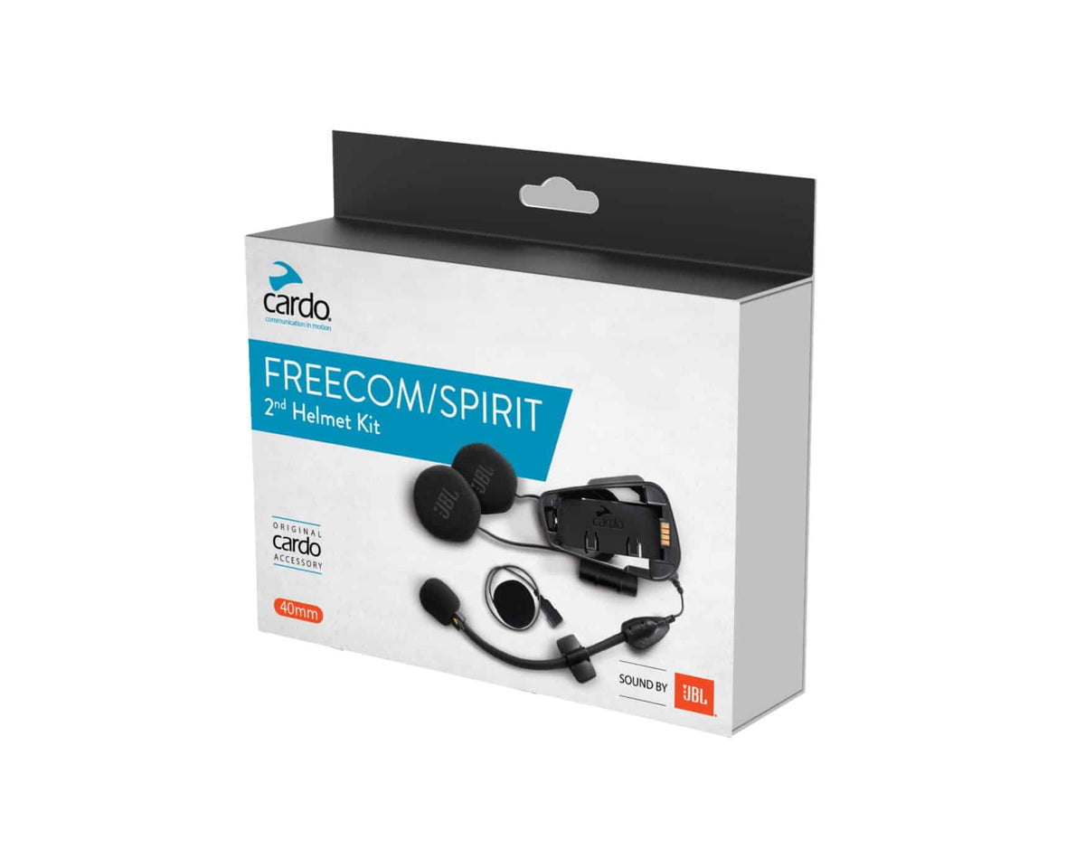Cardo FREECOM-X / SPIRIT 2nd Helmet JBL Kit – 40mm HD Speakers & Microphones