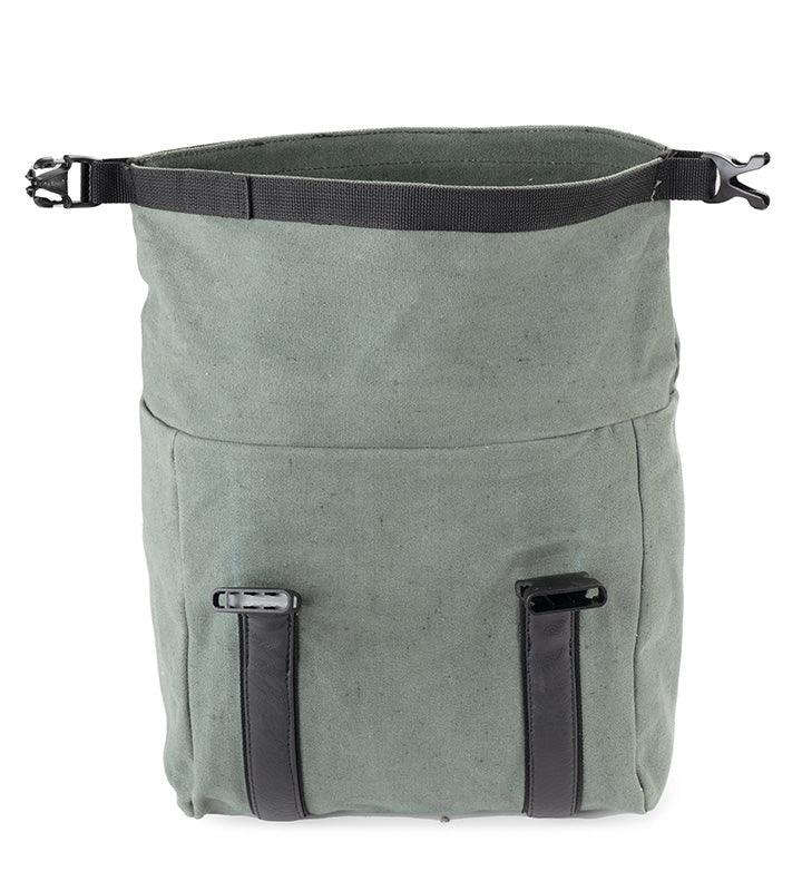 Guardian Gears Buddy 20L olive green canvas motorcycle saddle bag