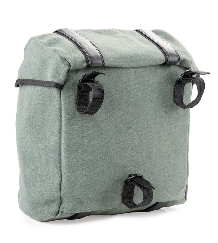 Guardian Gears Buddy 20L olive green canvas motorcycle saddle bag