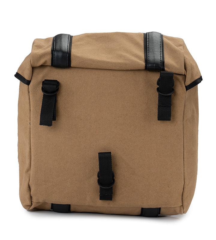 Guardian Gears Buddy 20L khaki canvas motorcycle saddle bag