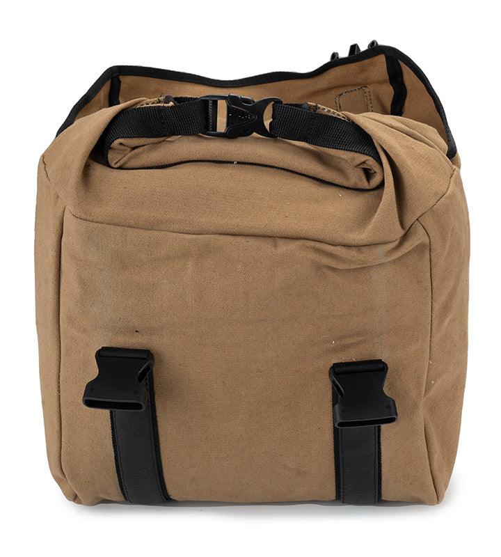 Guardian Gears Buddy 20L khaki canvas motorcycle saddle bag