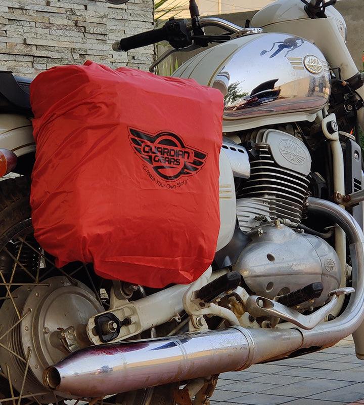 Guardian Gears Buddy 20L khaki canvas motorcycle saddle bag