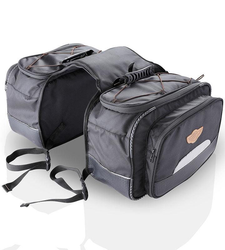 Guardian Gears Mustang 50L motorcycle saddlebags with dry bags set
