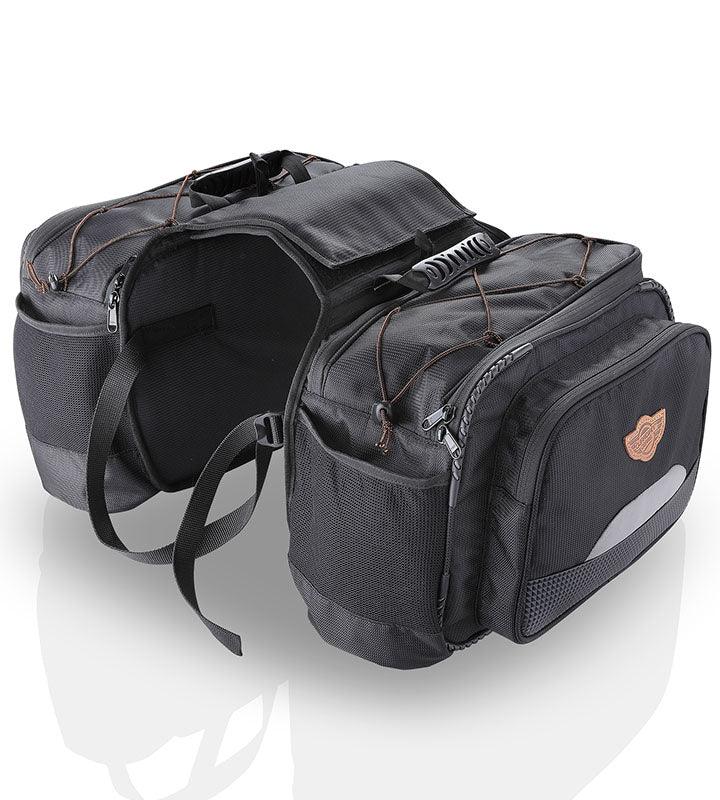 Guardian Gears Mustang 50L motorcycle saddlebags with dry bags set