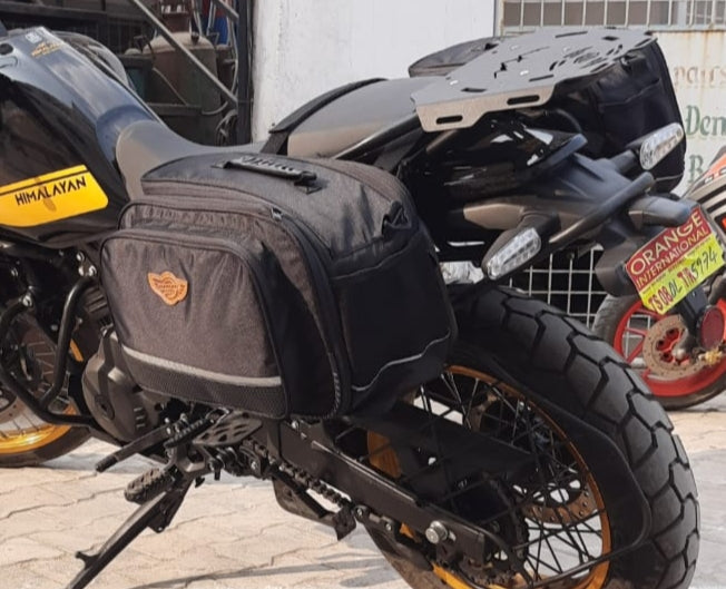 Guardian Gears Stallion 50L expandable waterproof motorcycle saddlebags