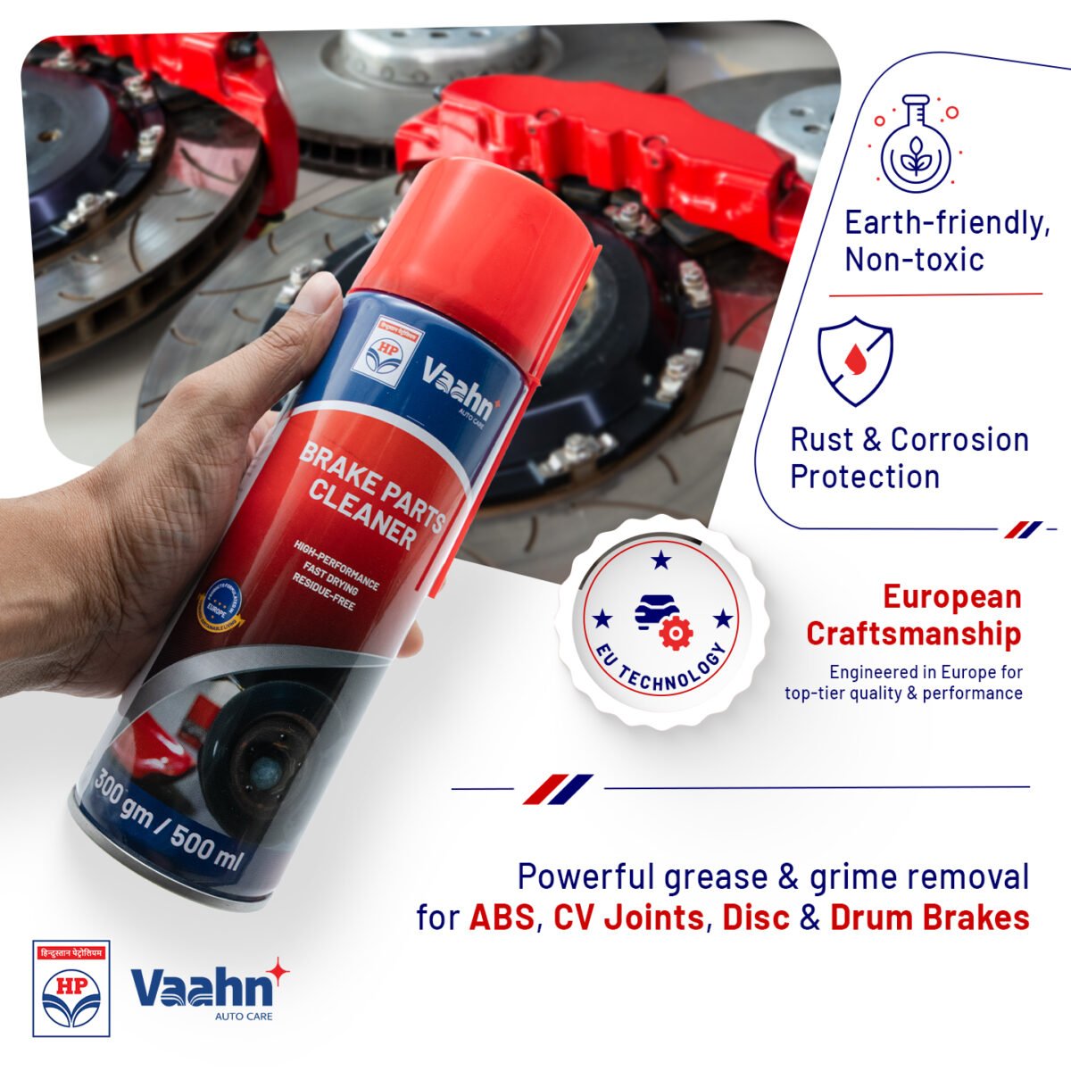 HP Vaahn brake parts cleaner spray 500ml