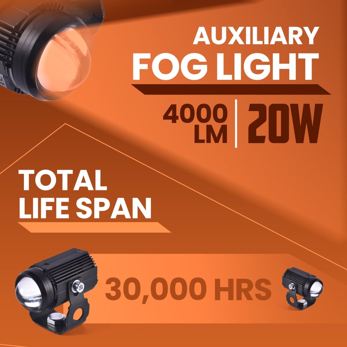 LGP Mini 20W LED fog lamp for bike