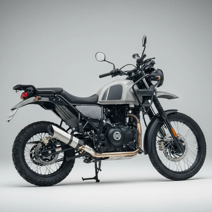 Barrel Rogue 2.0 Slip-On Exhaust for Royal Enfield Himalayan 304 Stainless Steel Performance Exhaust