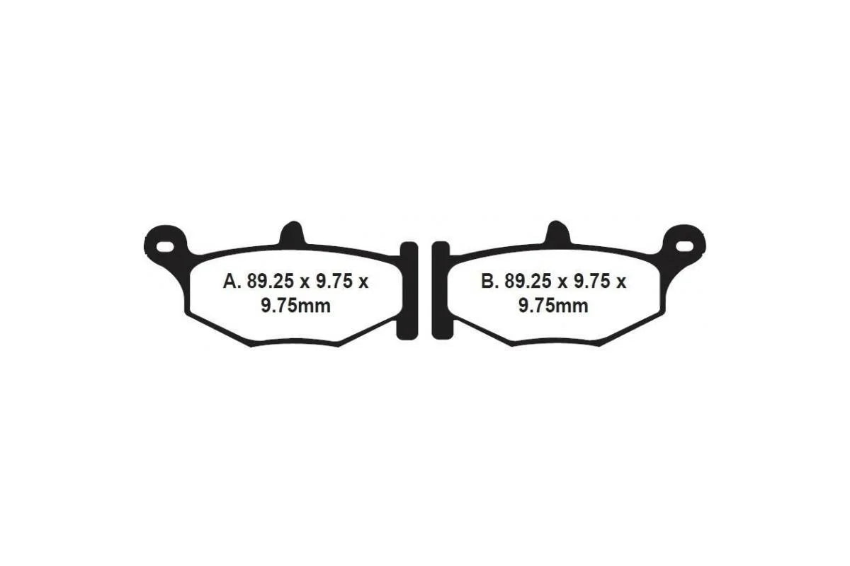 EBC Double-H Sintered Brake Pads Suzuki V-Strom FA379HH Front FA419HH Rear HH Rated High Performance Motorcycle Brake Pads