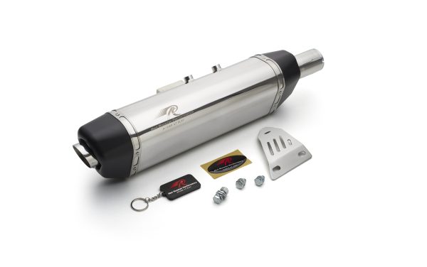 Red Rooster Vertex Polish Exhaust for Royal Enfield Himalayan and Scram 411 performance exhaust upgrade