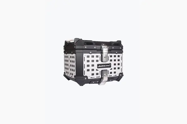JB RACING TOP BOX 3D MESH 45L BLACK WITH BACK REST PAD