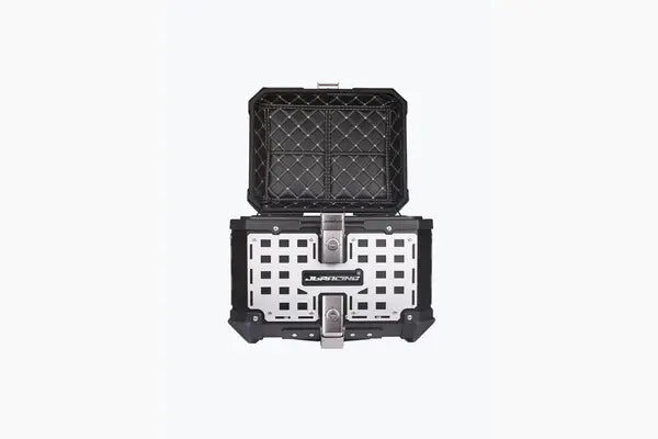 JB RACING TOP BOX 3D MESH 45L BLACK WITH BACK REST PAD