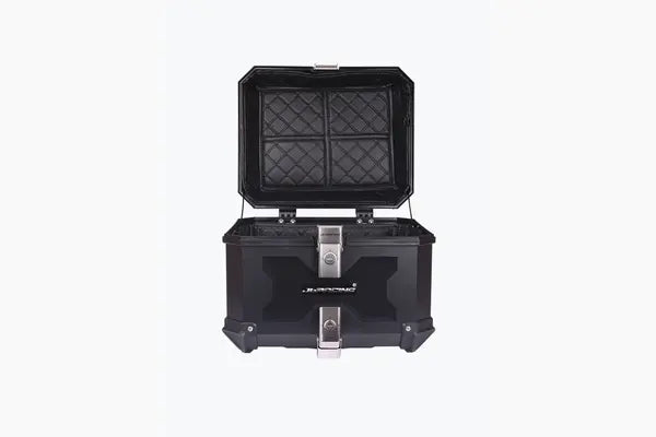 JB RACING TOPBOX X45L ECONOMY BLACK WITH BACKREST PAD