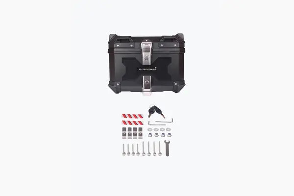 JB RACING TOPBOX X45L ECONOMY BLACK WITH BACKREST PAD