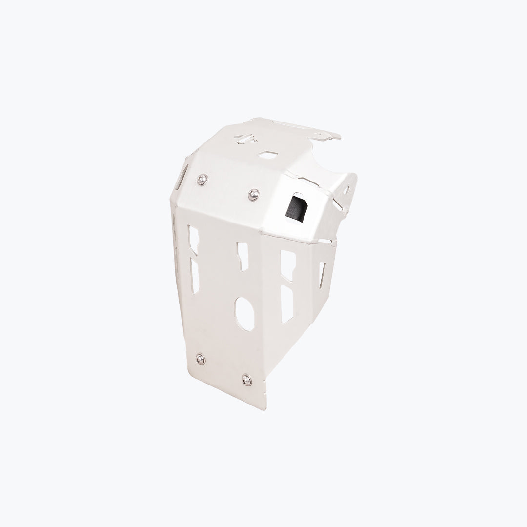 Kawasaki KLX 230 Vambrace Bash Plate Silver CBU Version heavy-duty mild steel skid plate for engine and chassis protection