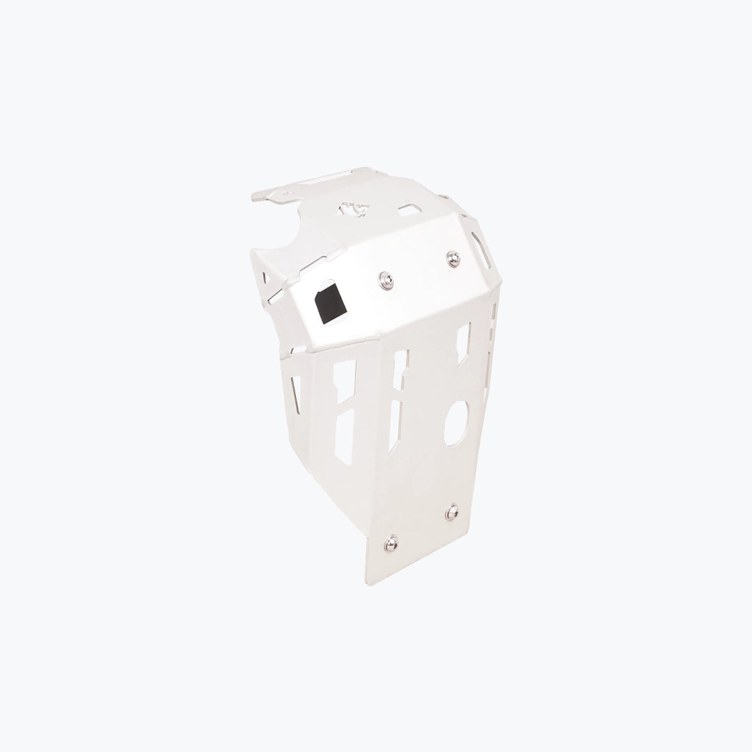Kawasaki KLX 230 Vambrace Bash Plate Silver CBU Version heavy-duty mild steel skid plate for engine and chassis protection