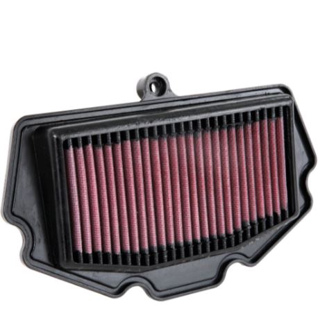 K&N KA-4018 air filter for Kawasaki Ninja 400 installation view