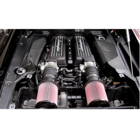 K&N E-0669 High-Flow Lifetime Engine Air Filter Kit 2 Pack for Audi R8 5.2L V10 and Lamborghini Gallardo 5.2L V10 Performance Air Filters