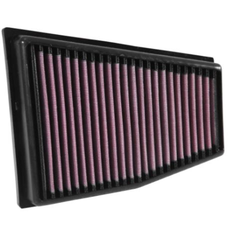 K&N 33-3031 High-Flow Washable Engine Air Filter for Audi RS5 RS4 4.2L V8 Left Side Airbox Performance Panel Filter