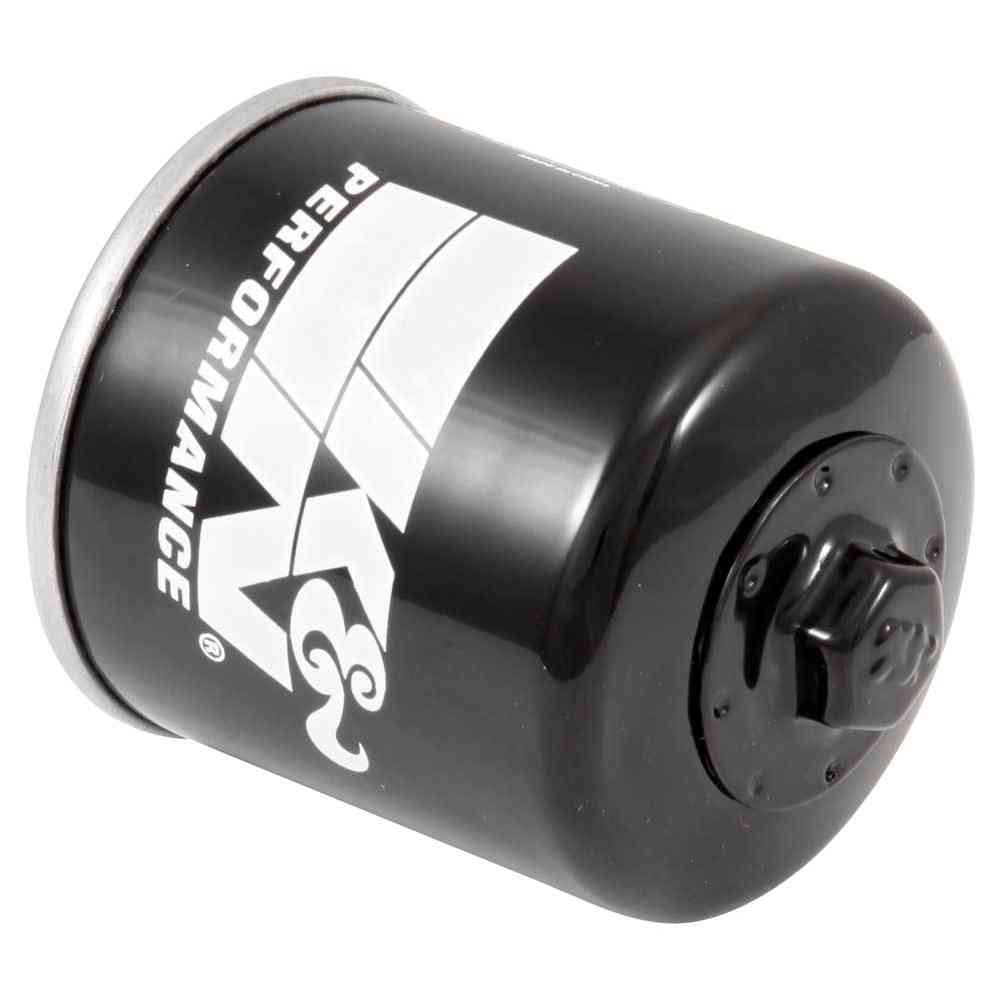 K&N KN-303 High-Flow Motorcycle Oil Filter for Kawasaki and Triumph with 17mm Hex Nut