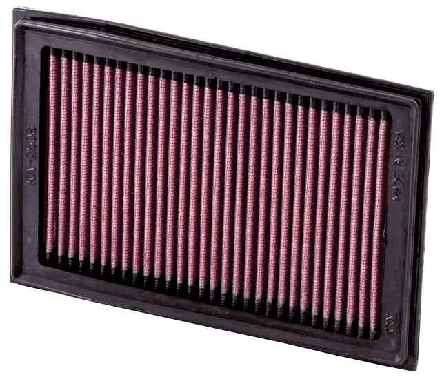 K&N KA-2508 High Flow Air Filter for Kawasaki Ninja 250R Ninja 300 Z300 Reusable Performance Air Filter