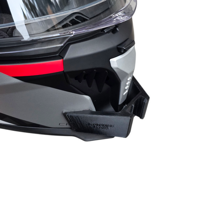Korda Neo helmet chin mount installed for GoPro POV riding footage