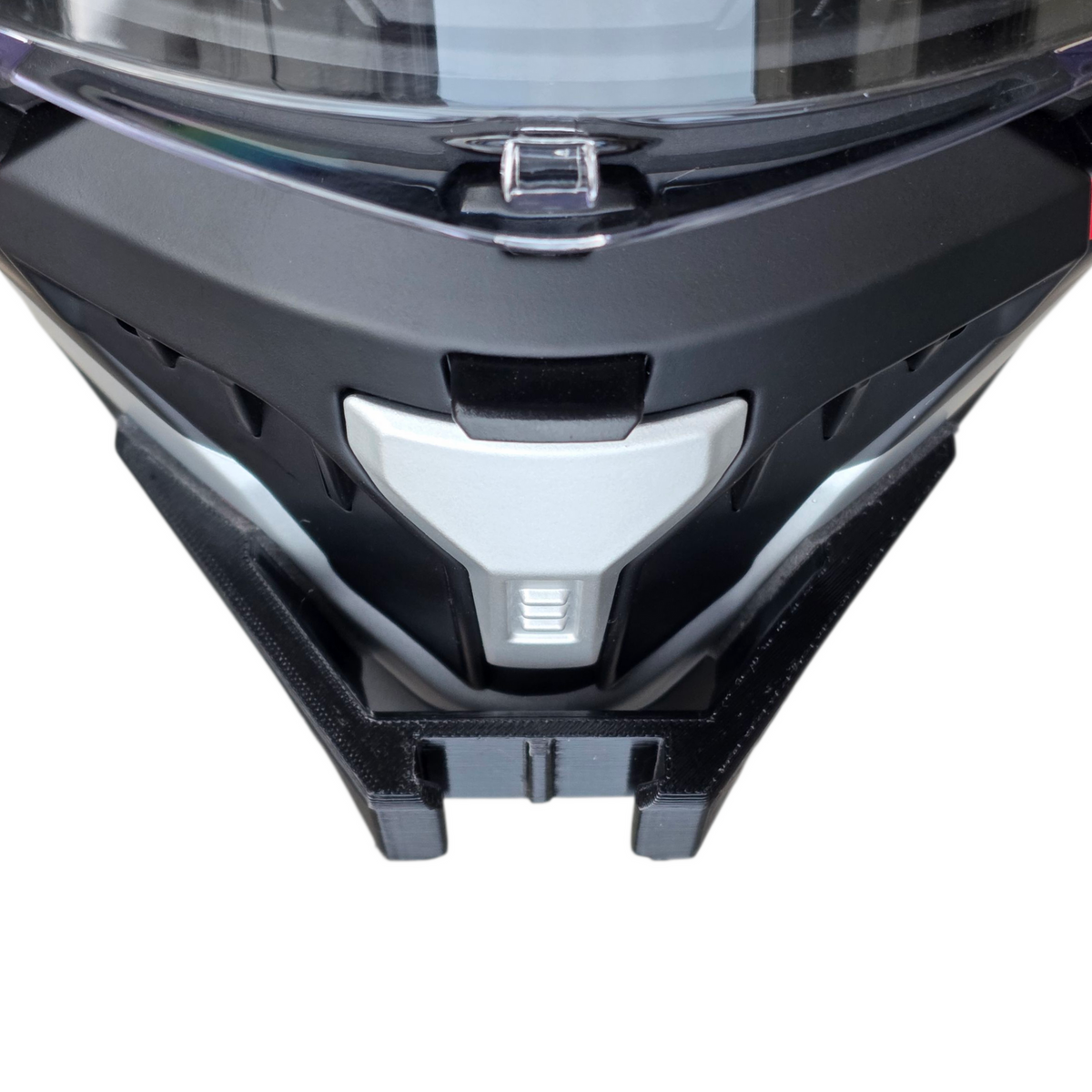 Korda Neo helmet chin mount installed for GoPro POV riding footage