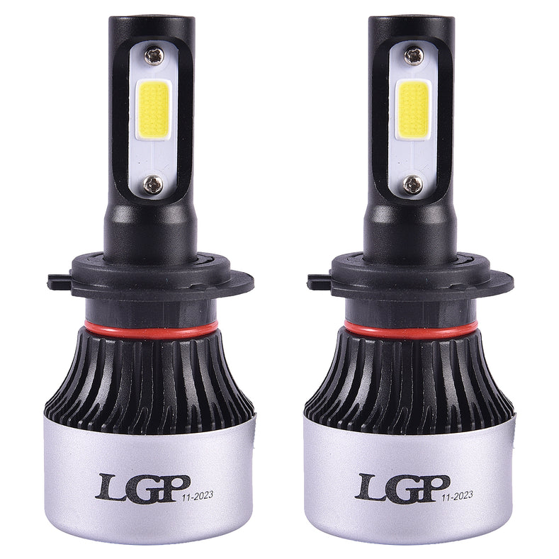 LGP H7 LED Headlight Bulb 72W 9000LM installed in car