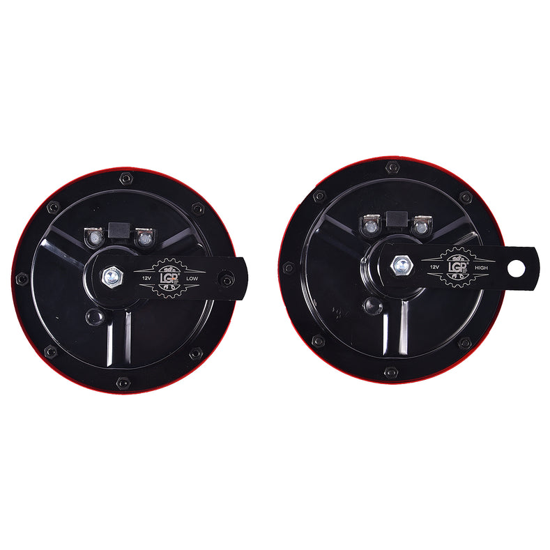 LGP Red Grill Car Horn installed in vehicle
