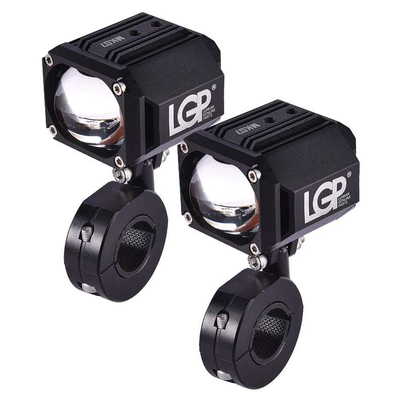 LGP MK07 80W dual color yellow white waterproof motorcycle spotlight fog lamp