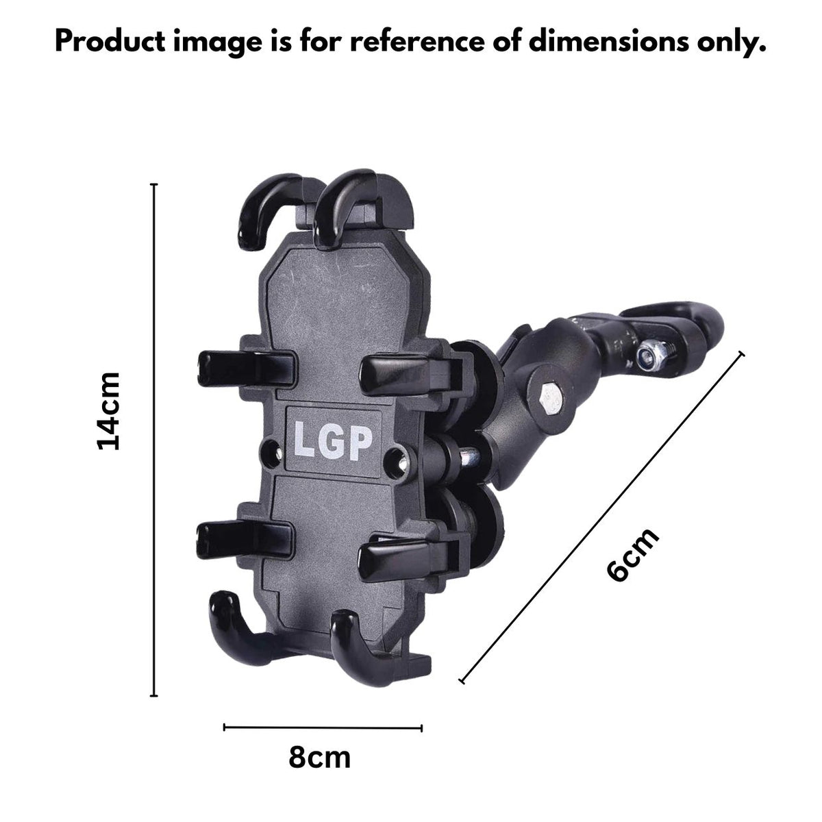 LGP 1311 motorcycle mobile holder with vibration damper