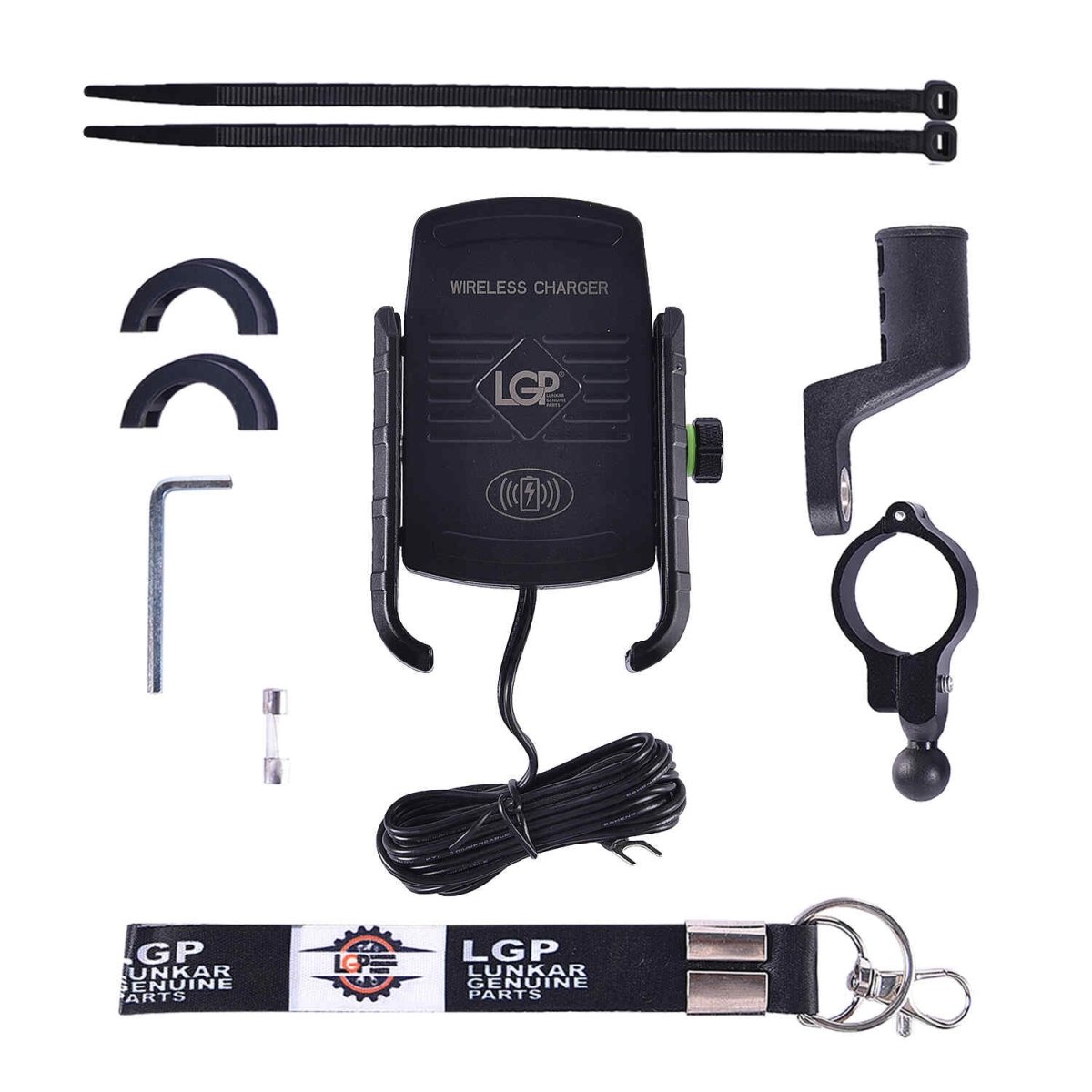 LGP Mobile Holder M9 15W fast wireless charger bike and motorcycle phone holder
