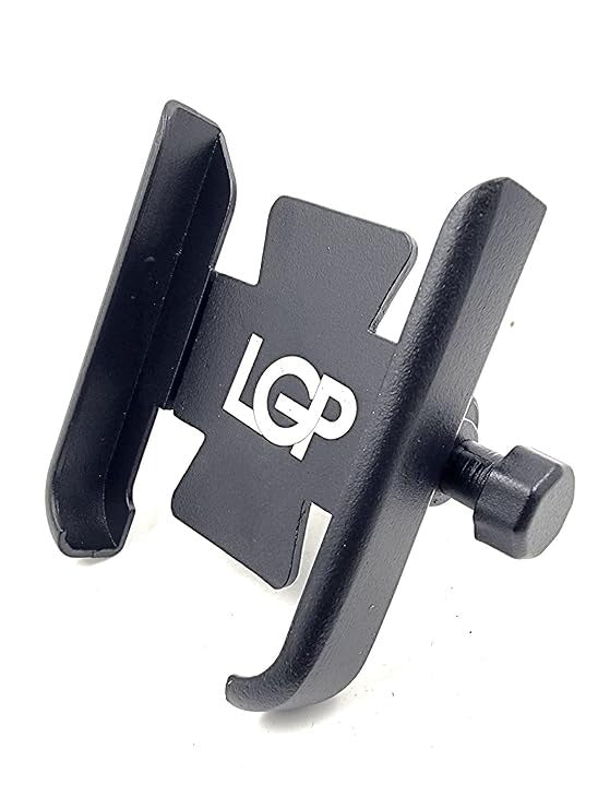 LGP CNC Metal Mobile Phone Holder for Bike – 360° Handlebar Mount Stand (Without Charger)
