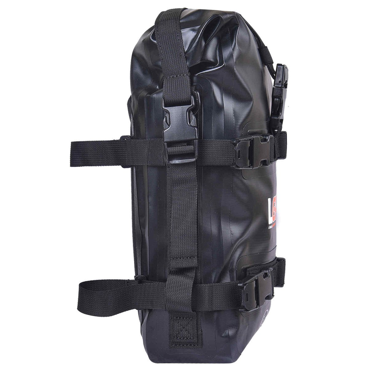 LGP 6L motorcycle crash bar side bag mounted on crash bar
