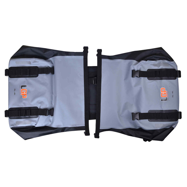 LGP waterproof motorcycle saddle bags 35L each side mounted on bike