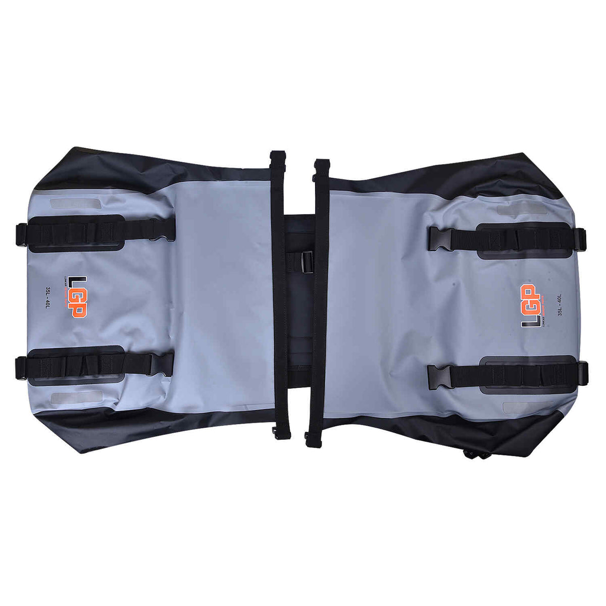 LGP waterproof motorcycle saddle bags 35L each side mounted on bike